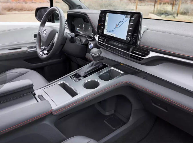 Nội thất đơn giản mà đầy tiện nghi từ dòng xe Toyota Sienna 2021
